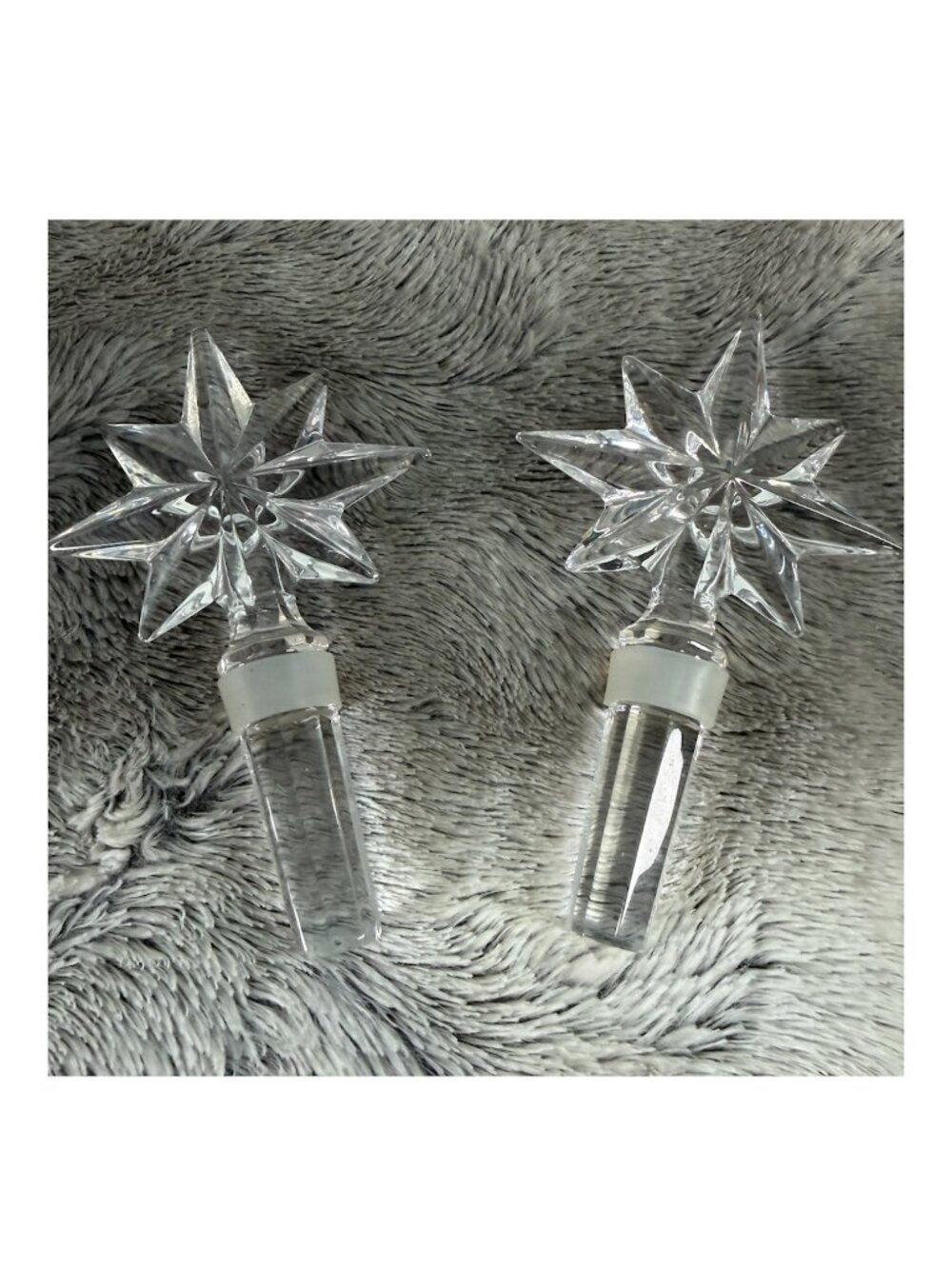 Waterford Northern Star Crystal Wine Stoppers Lot of 2